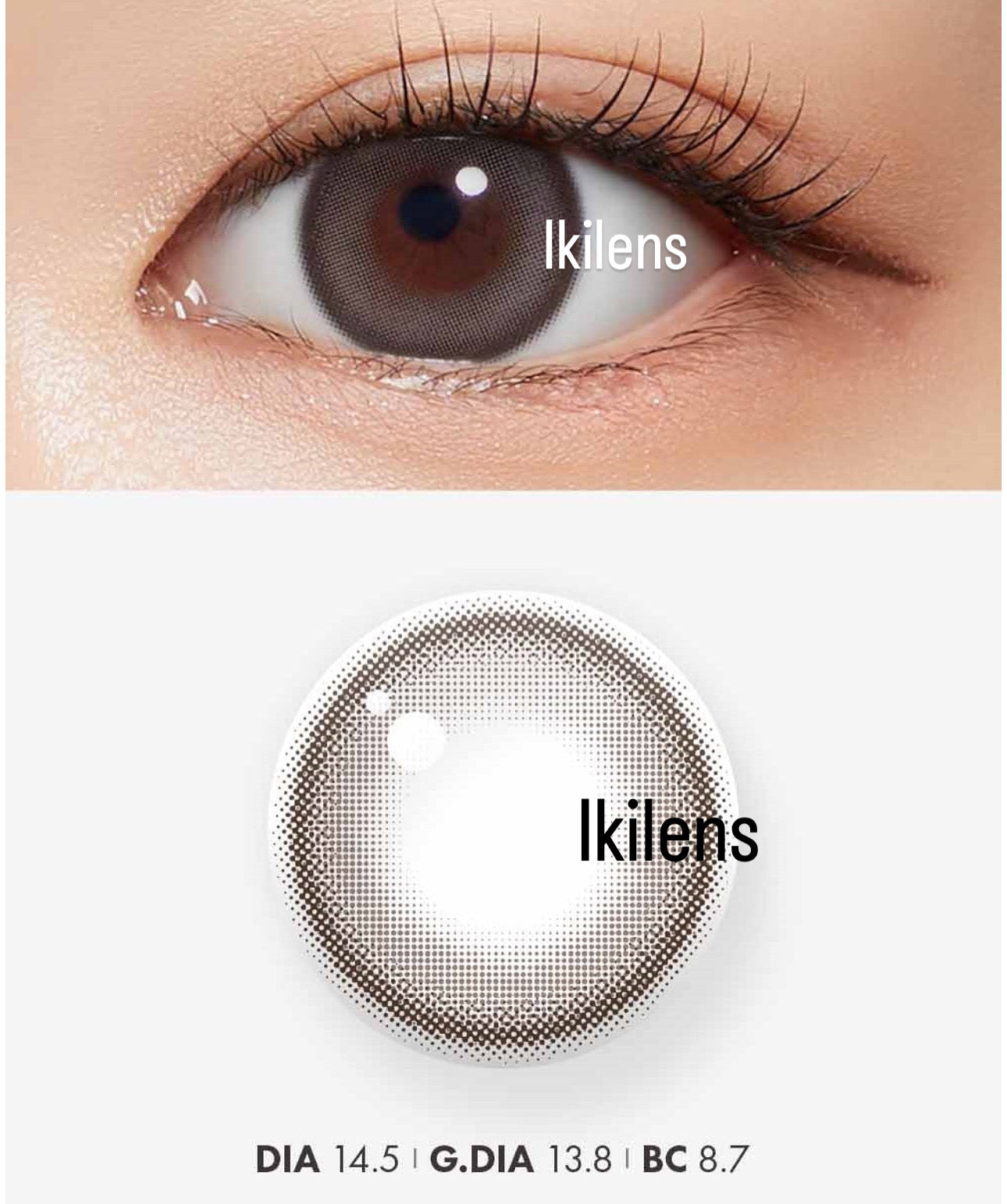 CHUU Lens ( Milk & Tea Royal - Cream Gray )